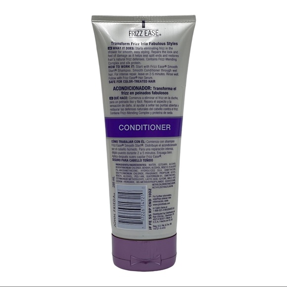 2 Pack John Frieda Frizz Ease Smooth Start Repairing Conditioner 10 oz HTF - Picture 4 of 6
